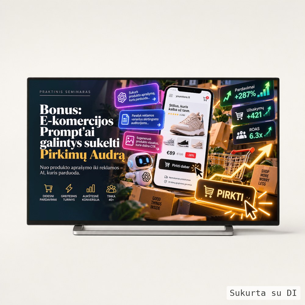 E-komercijos Prompt'ai Galintys Sukelti Pirkimų Audrą