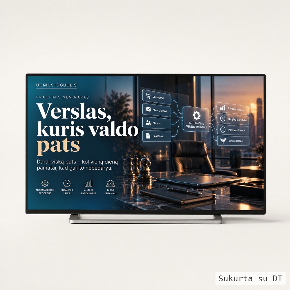 Verslas, kuris valdo pats