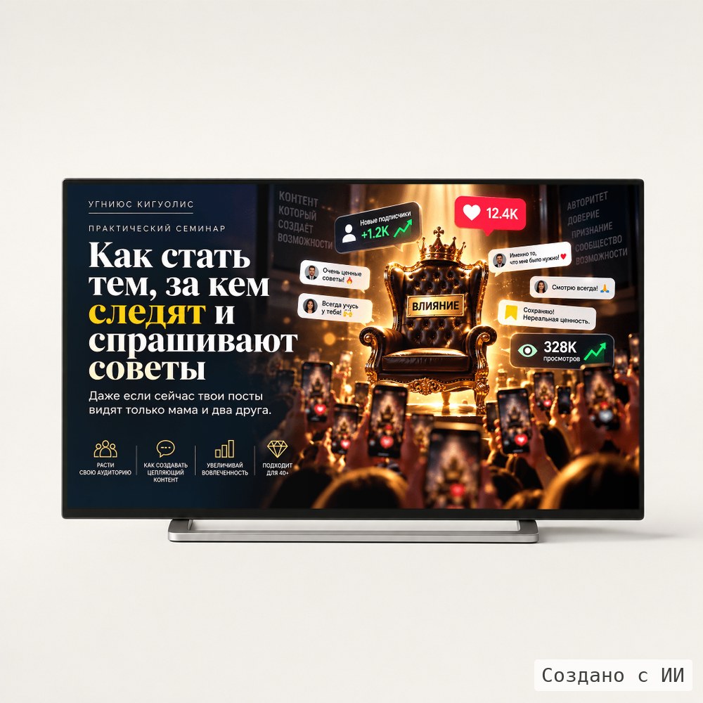 Стань тем, за кем следуют. Тем, кого слушают.