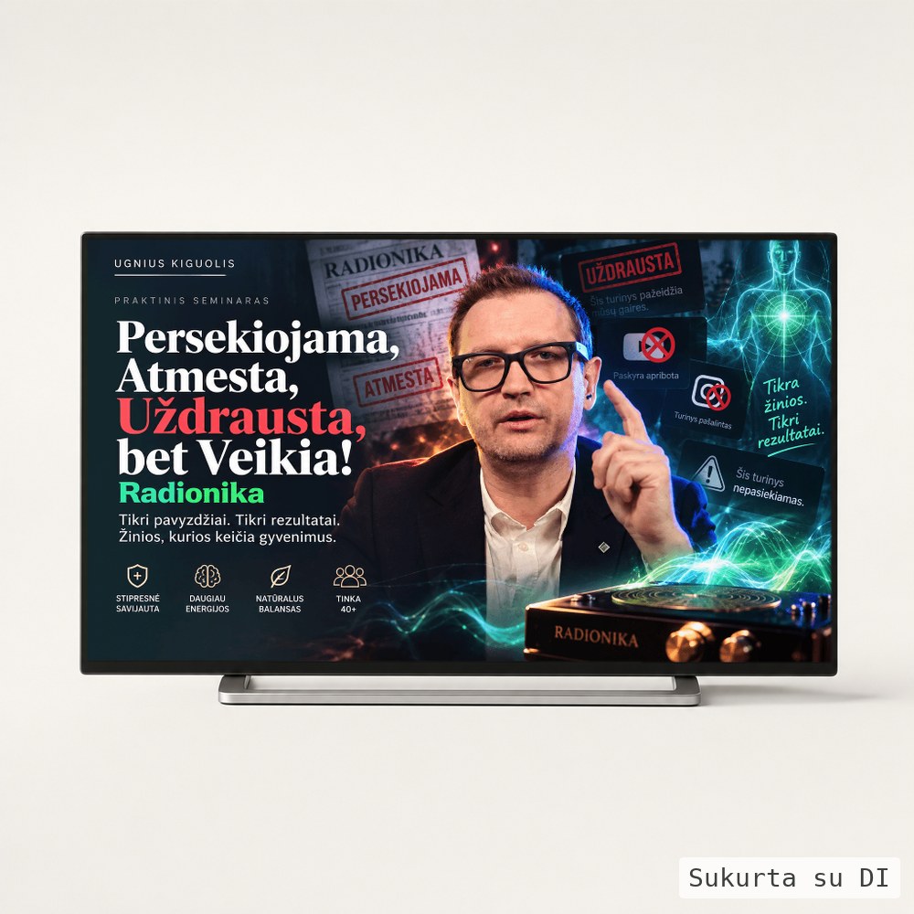 Persekiojama, Atmesta, Uždrausta, Bet Veikia! - Radionika
