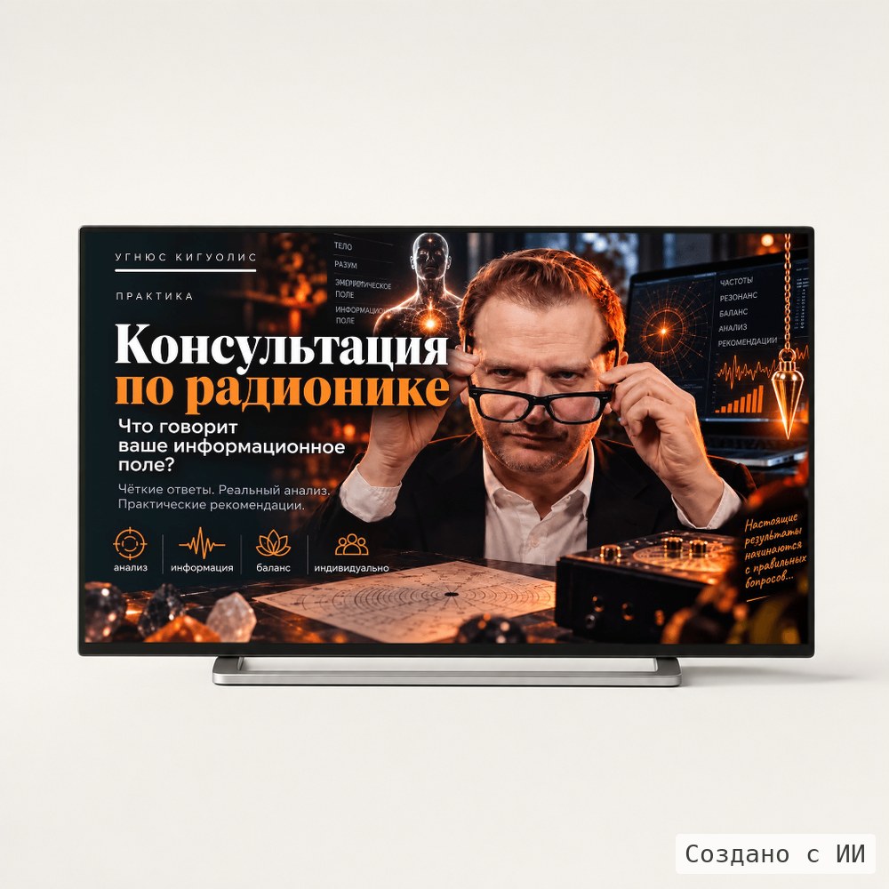 Консультация и индивидуальное обучение радионике