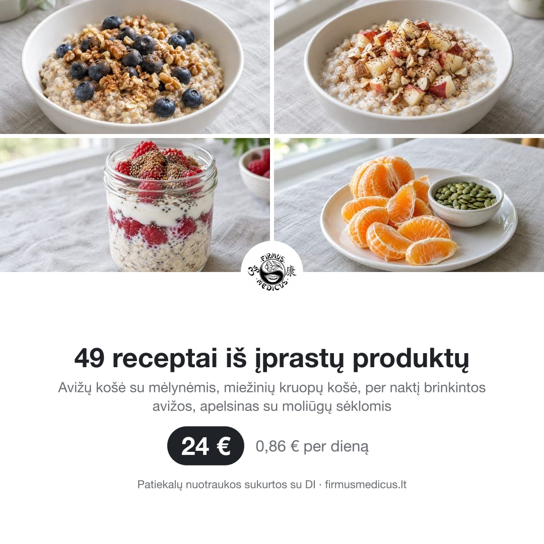 49 рецептов из обычных продуктов (текст на литовском)