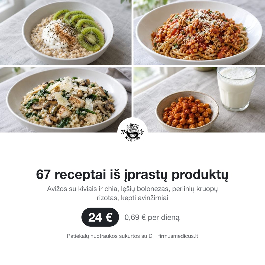 67 recipes from everyday foods (Lithuanian text)